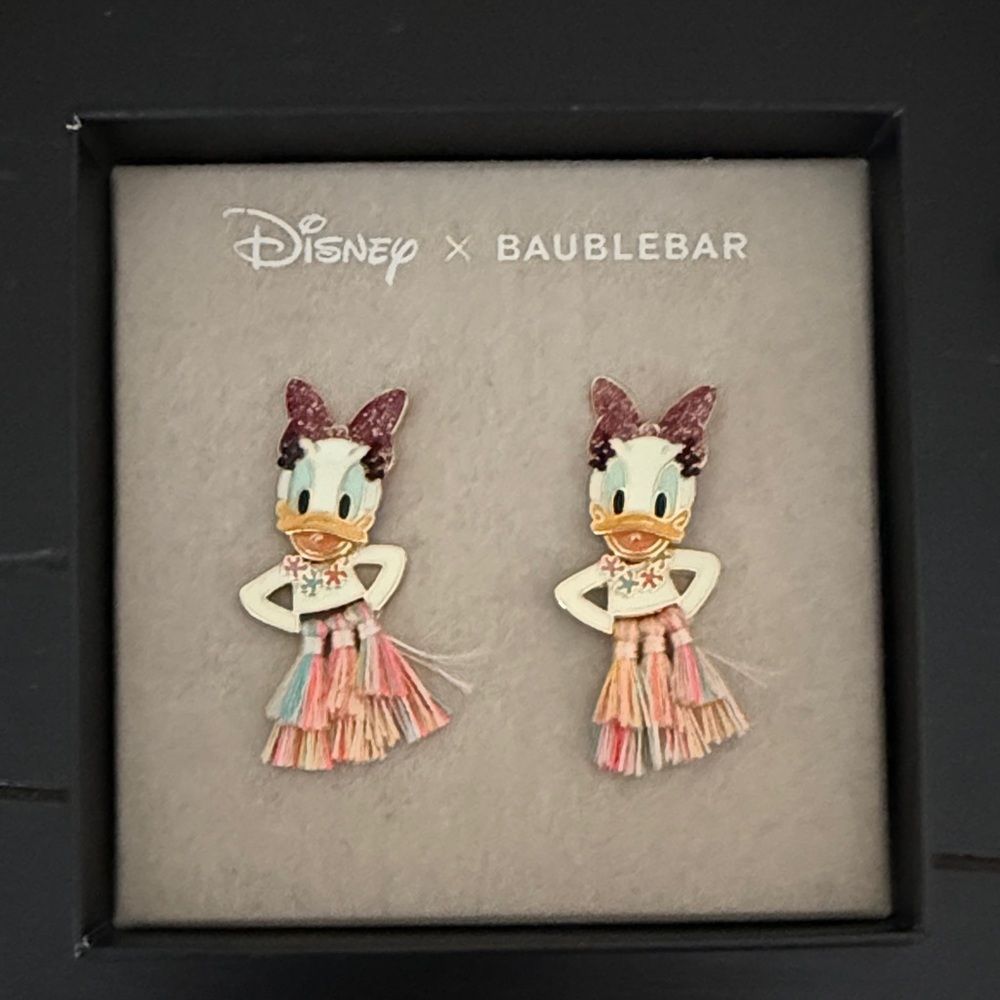 Disney Daisy Duck Multicolor Tassel Stud Earrings
